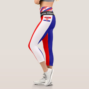 Leggings Capri Croatie & Croate Drapeau mode, sport / Fitness C