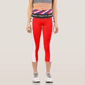 Leggings Capri Croatie & Croate Drapeau mode, sport / Fitness C (Recto)