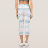Leggings Capri Croix de fleurs (Verso)