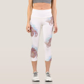 Leggings Capri Croquis de crabe aux hermites (Recto)