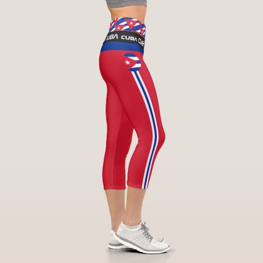 Leggings Capri Cuba & Cubain Drapeau mode, Fitness, Sports (Droite)