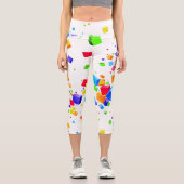 Leggings Capri Cubes colorés 1 (Recto)