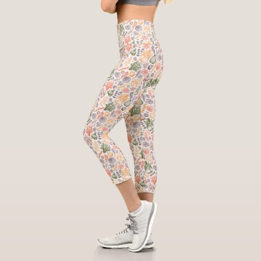 Leggings Capri Cuisine Garden Motif végétal (Gauche)