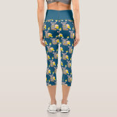 Leggings Capri Cupide souris motif de l'océan capri bleu (Verso)