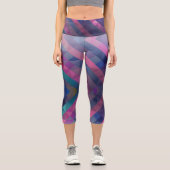 Leggings Capri Customizable Geometric High Waisted Capris (Recto)