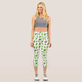 Leggings Capri Cute Cactus, Green Cactus, Motif Cactus (Recto)