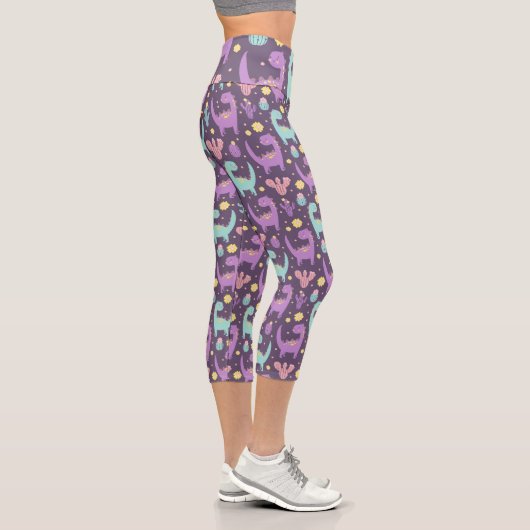 Leggings Capri Cute Dinosaur (Droite)