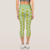 Leggings Capri Cute Kawaii Avocado (Verso)