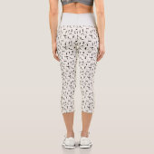 Leggings Capri Cute Whimsical Jouer Chats Noirs Slinky (Verso)