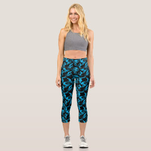 Leggings Capri Cyclisme Freestyles Motif.b x4 Black BG