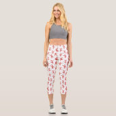 Leggings Capri Dabing Père Noël Fun Motif de Noël (Recto)