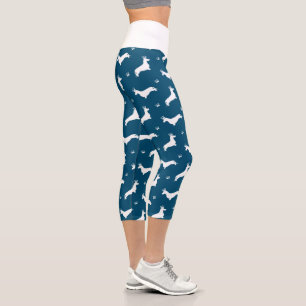 Leggings Capri Dachshund aux cheveux courts roi - motif 2