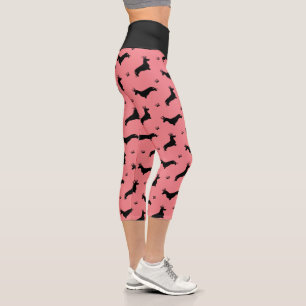 Leggings Capri Dachshund Roi Cheveux Courts - motif 1