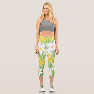 Leggings Capri Daffodiques de printemps