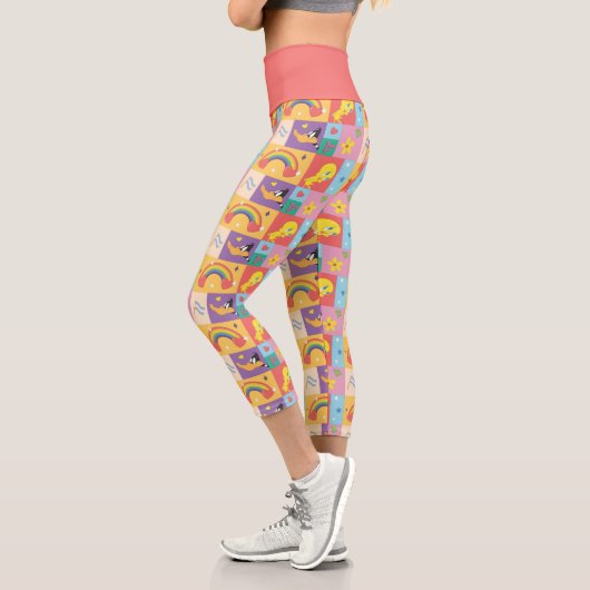 Leggings Capri DAFFY DUCK™ & TWEETY™ - Pride Pattern (Gauche)