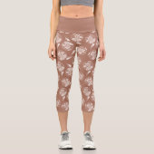 Leggings Capri Dahlia marron mocha chic et tendance (Recto)