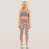 Leggings Capri Dahlia marron mocha chic et tendance (Recto)
