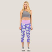 Leggings Capri Daisy Simple Violet (Recto)