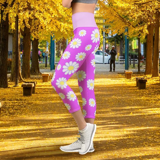 Leggings Capri Daisy Simple Violet