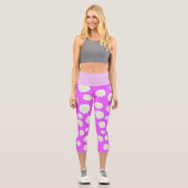 Leggings Capri Daisy Simple Violet (Recto)