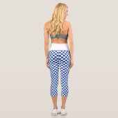 Leggings Capri Damier Bleu Nuit Blanc (Verso)