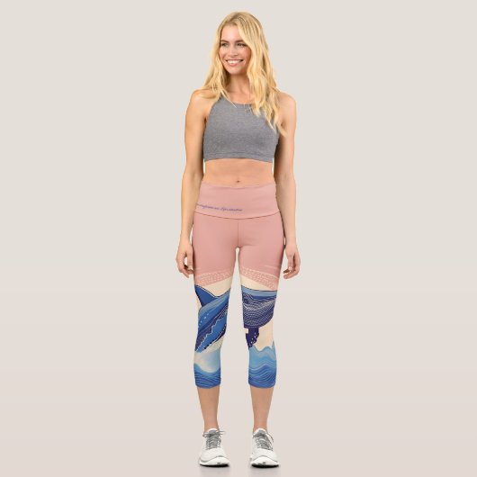 Leggings Capri Dancing Whale Capri Leging (Recto)