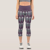 Leggings Capri Dark Mark Geometric Icon Pattern (Recto)