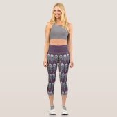Leggings Capri Dark Mark Geometric Icon Pattern (Recto)