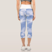 Leggings Capri de beaux nuages (Verso)