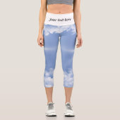 Leggings Capri de beaux nuages (Recto)