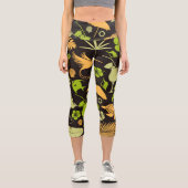 Leggings Capri De mignons éléments tropicaux (Recto)