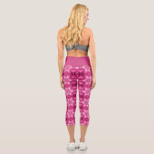 Leggings Capri Débardeur de l'étoile rose Abstraite (Verso)
