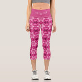Leggings Capri Débardeur de l'étoile rose Abstraite (Recto)