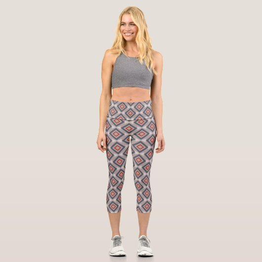Leggings Capri Décor géométrique (Recto)