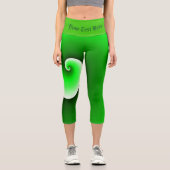 Leggings Capri Dégradé blanc vert (Recto)