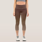 Leggings Capri Dégradé marron (Recto)