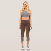 Leggings Capri Dégradé marron (Recto)