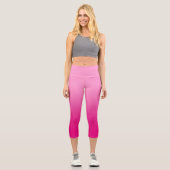 Leggings Capri Dégradé rose et fuchsia (Recto)