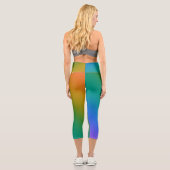 Leggings Capri dégradé tons de bijoux (Verso)