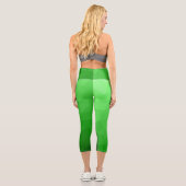 Leggings Capri Dégradé vert clair géométrie motif maille Monogram (Verso)