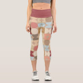 Leggings Capri Demi-cercles Abstraits Mod Op Fusion Art Motif (Recto)