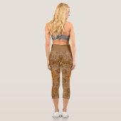 Leggings Capri Dentelle Fractale Caramel (Verso)