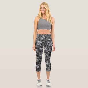 Leggings Capri Déplaisant motif masque de tête motif aléatoire