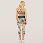 Leggings Capri Des fleurs effervescentes (Verso)