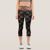 Leggings Capri Dés RPG | Imaginaire cuivre Retro Tabletop PnP Gam (Recto)