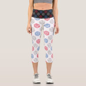 Leggings Capri Dés RPG | Imaginaire patriotique Tablette Retro Ga (Recto)