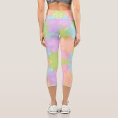 Leggings Capri Design arc-en-ciel multicolore (Verso)