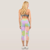 Leggings Capri Design arc-en-ciel multicolore (Verso)