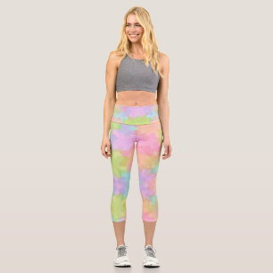 Leggings Capri Design arc-en-ciel multicolore