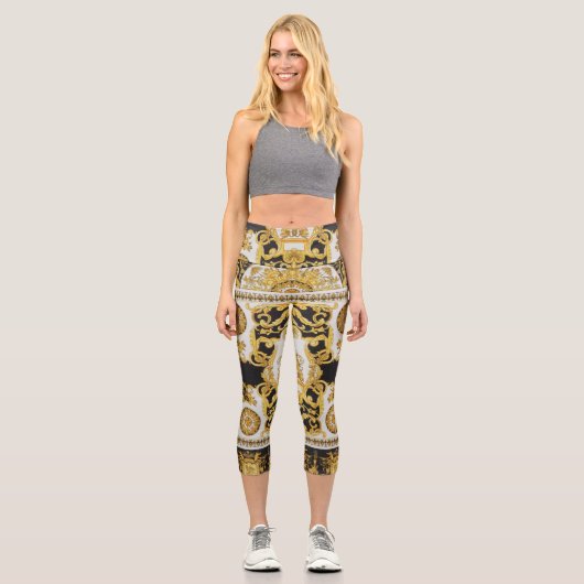 Leggings Capri Design baroque (Recto)